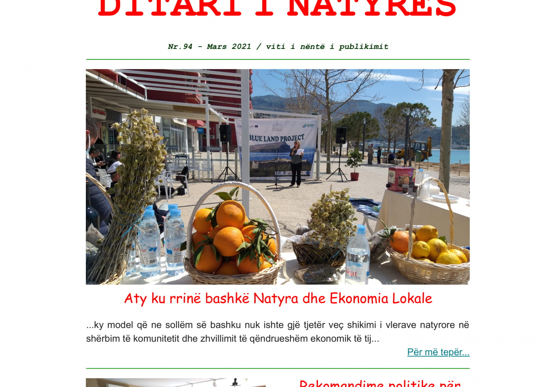 Ditari Natyrës nr.94 - Mars 2021